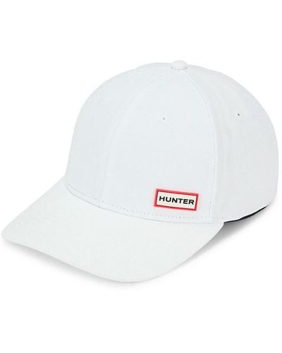 HUNTER Logo Baseball Cap - White