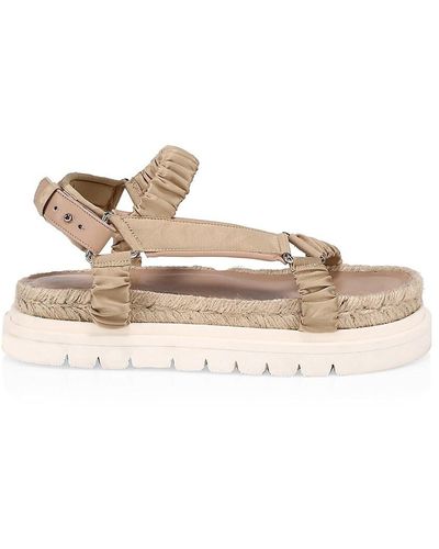 3.1 Phillip Lim Noa Satin & Leather Platform Sport Sandals - Multicolor