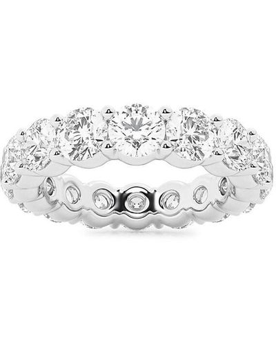 Saks Fifth Avenue Saks Fifth Avenue Build Your Own Collection Platinum & Natural Round Diamond Eternity Band - White