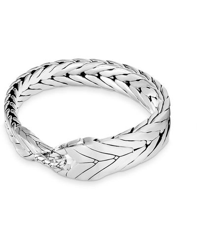 John Hardy Modern Silver Chain Bracelet - White