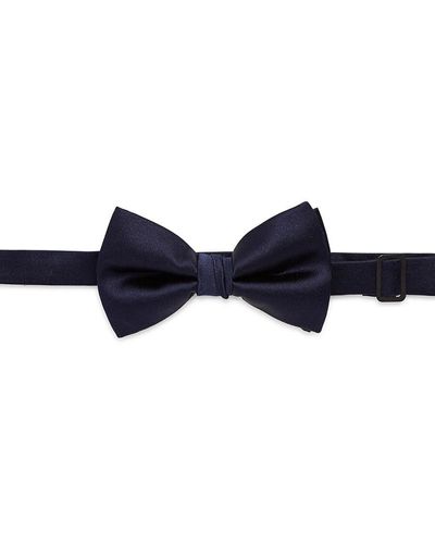 Saks Fifth Avenue Saks Fifth Avenue Silk Pre Tied Bow Tie - Blue