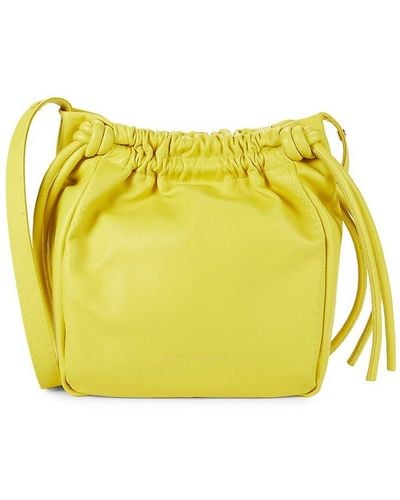 Proenza Schouler Drawstring Leather Pouch - Yellow