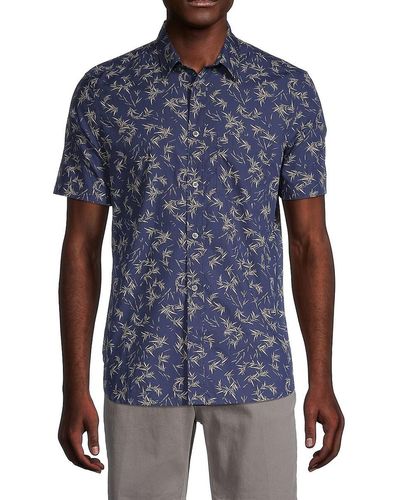 French Connection Print Woven Shirt - Blue