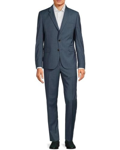 Paul Smith Tailored Fit Notch Lapel Suit - Blue