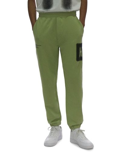 Helmut Lang Blurred Logo Sweatpants - Green