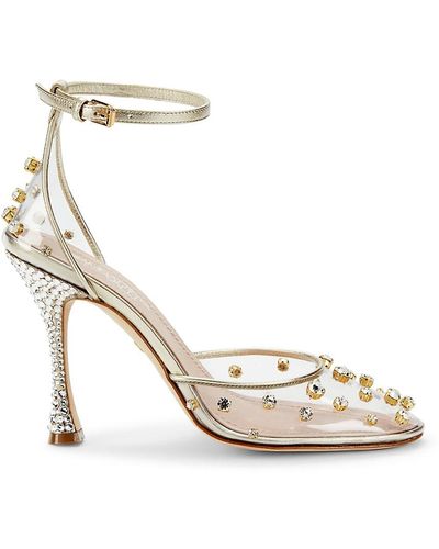 Giambattista Valli Embellished Ankle Loop Court Shoes - Metallic