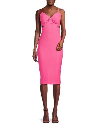 Grrly Grrls - 😍 Charm Strapped Reverse Sweetheart Neckline Sheath Dress 😍  by Grrly Grrls starting at $42.33 Description: Contemporary chic and almost  architecturally unique, this tight sheath dress features a curve-skimming