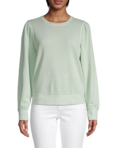 Rails Marcie Puff-sleeve Sweatshirt - Green