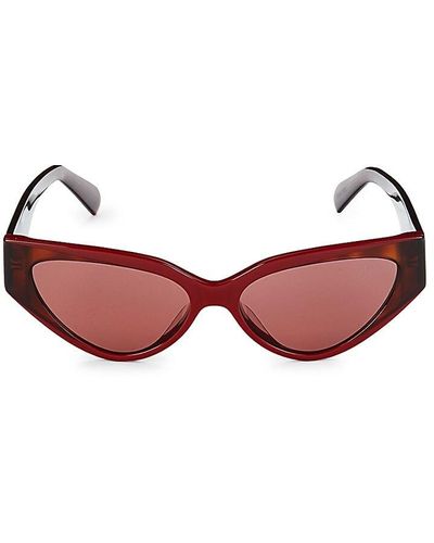 Emilio Pucci 56mm Cat Eye Sunglasses - Red