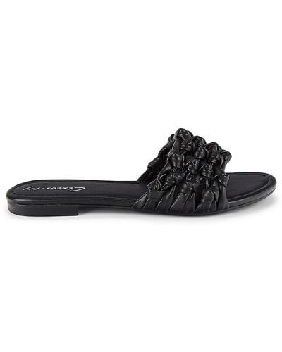 Circus by Sam Edelman Cowen Knot Flat Sandals - Black