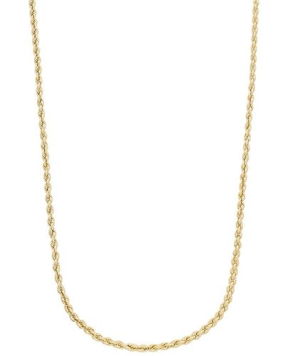Saks Fifth Avenue Saks Fifth Avenue 14k Rope Chain Necklace/4mm - Metallic