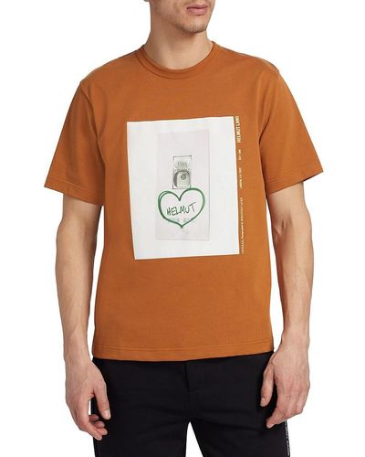 Helmut Lang Photo Oversized T Shirt - Brown