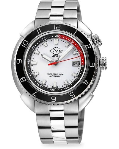 Gv2 Squalo 46mm Stainless Steel Diver Watch - Grey