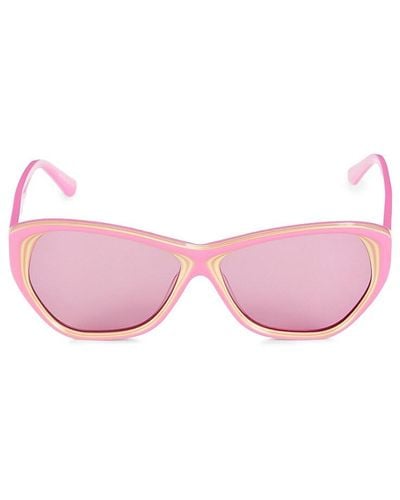 Karl Lagerfeld 58mm Oval Sunglasses - Pink