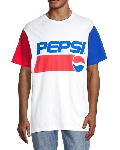 NANA JUDY Pepsi Contrast Graphic T-shirt - Blue