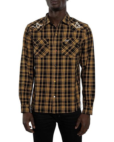 PRPS Tibrie Plaid Flannel Shirt - Brown