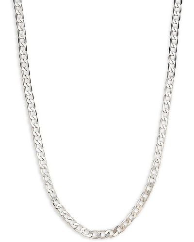 Kendra Scott Ronnie Rhodium Plated Link Chain Necklace - White