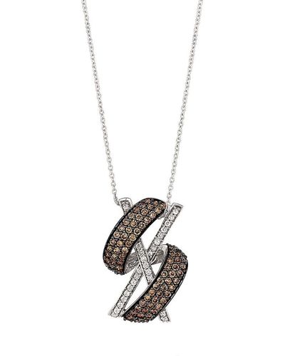 Le Vian 14k Vanilla Gold®, Diamond® & Vanilla Diamond® Pendant Necklace - White