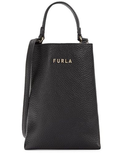 Furla Leather Crossbody Bag - Black