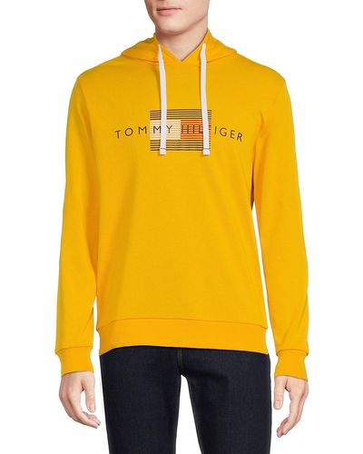 Tommy Hilfiger Logo Hoodie - Yellow