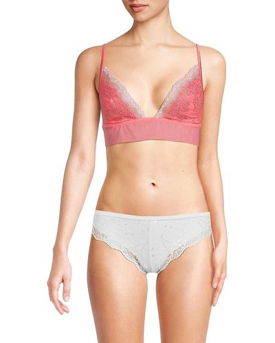 La Perla, Intimates & Sleepwear, Nwot La Perla Italy Pink Embroidered  Lace Bra Panty Set 34c L