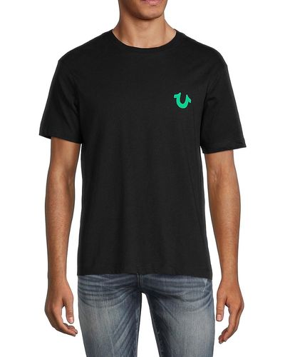 True Religion 'Logo T-Shirt - Black