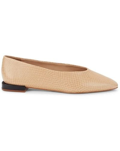 Natural Saks Fifth Avenue Flats and flat shoes for Women | Lyst