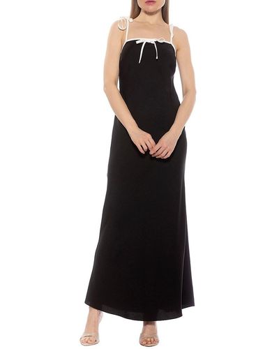 Alexia Admor Alden Slip Maxi Dress - Black