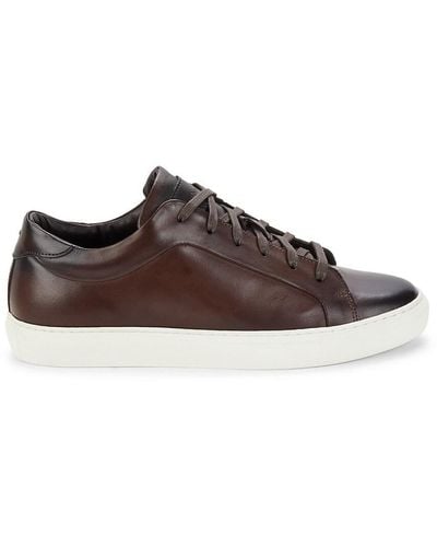 To Boot New York Pullman Low Top Leather Sneakers - Brown