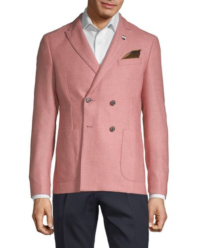 Scotch & Soda Double-breasted Blazer - Pink