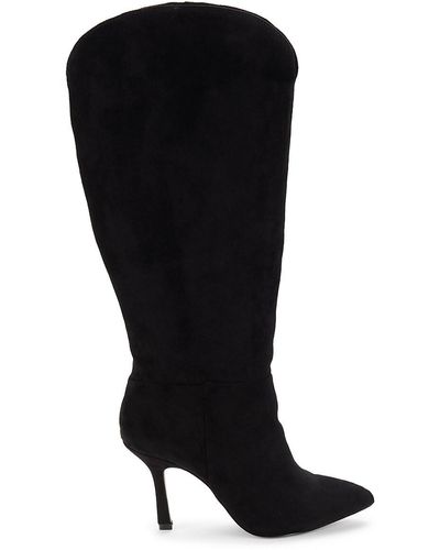 Saks Fifth Avenue Iza Faux Suede Knee High Boots - Natural