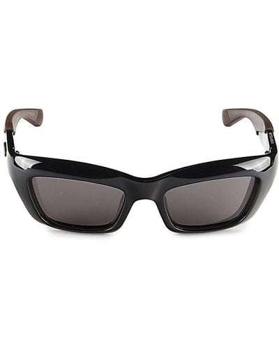 Bottega Veneta 51mm Rectangle Sunglasses - Black