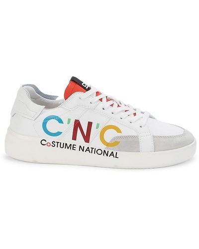 CoSTUME NATIONAL Logo Sneakers - White