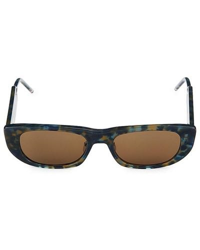 Thom Browne 53mm Rectangle Sunglasses - Multicolour
