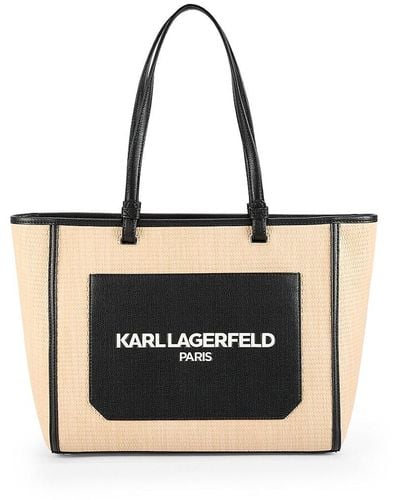 Karl Lagerfeld Maybelle Logo Tote - Black