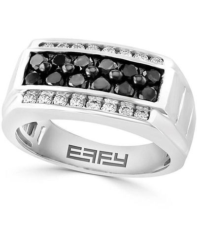 Effy 14k White Gold & 1.33 Tcw Diamond Ring - Black