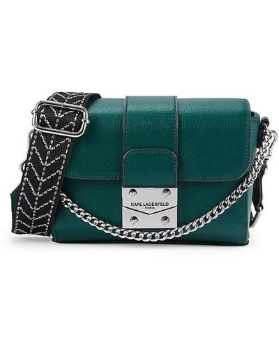 Buy Karl Lagerfeld Women Green Solid KARL Sign Crossbody Bag Online -  730286 | The Collective