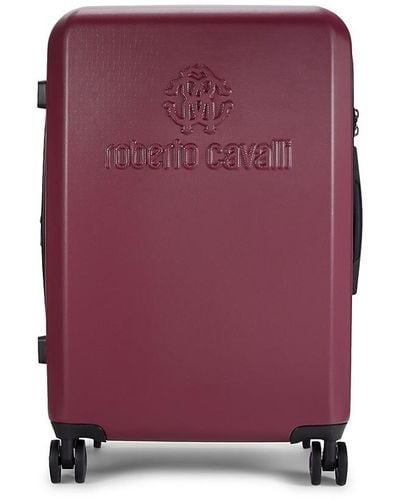 Roberto Cavalli 24 Inch Expandable Hard Case Spinner Suitcase - Purple