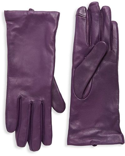 Saks Fifth Avenue Saks Fifth Avenue Cashmere Gloves - Purple