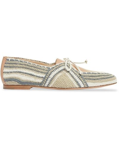 Gabriela Hearst Hays Crochet Loafers - White