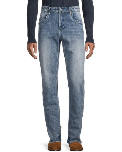 Buffalo David Bitton Driven-x Relaxed Straight Fit Jeans - Blue