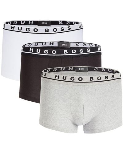 BOSS by HUGO BOSS 3-pack Logo Boxer Briefs - White