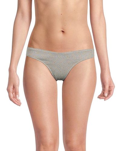 Montce Lulu Metallic Bikini Bottom - Grey