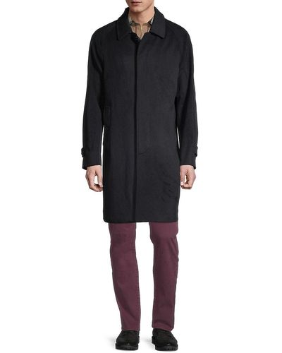 Burberry Cashmere Collared Coat - Black