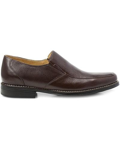 Sandro Moscoloni Renzo Split Toe Penny Loafers - Brown