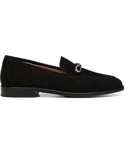 Joie Linita Suede Bit Loafers - Black