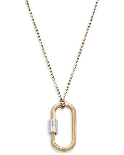 AllSaints Allsaints Silvertone & Goldtone Brass Pendant Necklace - Metallic