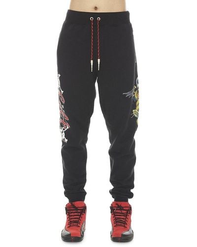 Cult Of Individuality Graphic Drawstring Sweatpants - Gray