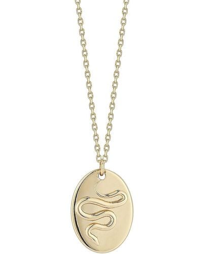 Saks Fifth Avenue 14k Yellow Gold Snake Pendant Necklace - Metallic
