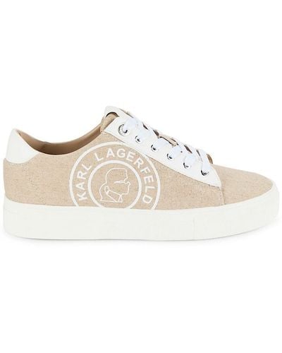 Karl Lagerfeld Cate Logo Trainers - White